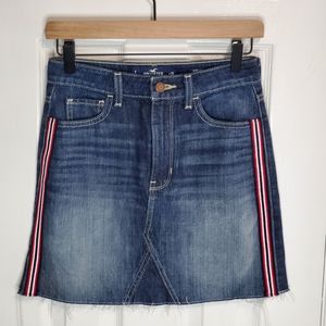 Hollister Co. Ultra High Rise Mini Jean Skirt